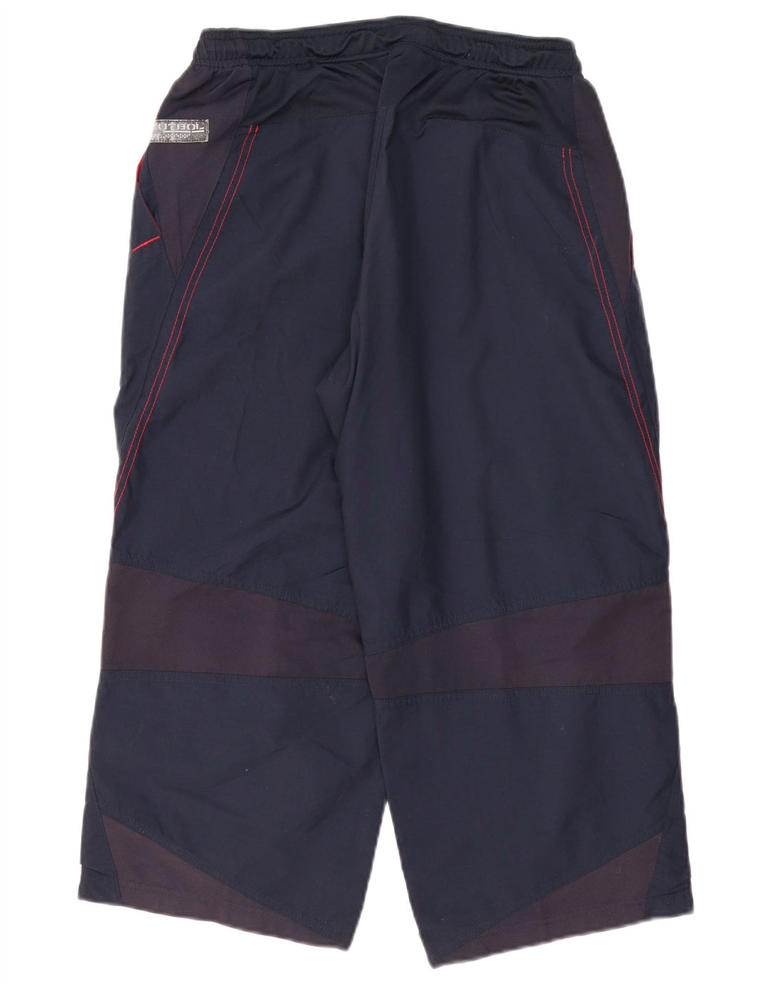 Мужские спортивные брюки-капри NIKE, средние темно-синие нейлоновые брюки с цветными блоками