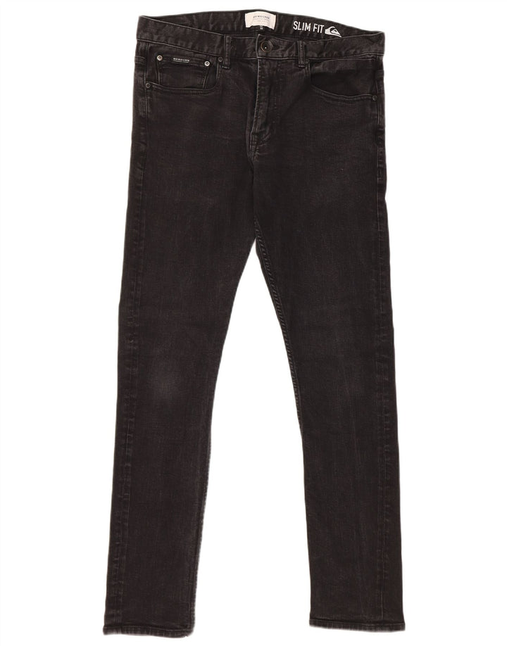 Мужские узкие джинсы Quiksilver W32 L32, черный хлопок