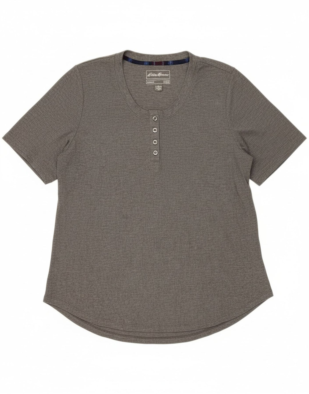 EDDIE BAUER Womens T-Shirt Top UK 18 XL Grey Polyester Vintage Eddie Bauer and Second-Hand Eddie Bauer from Messina Hembry 