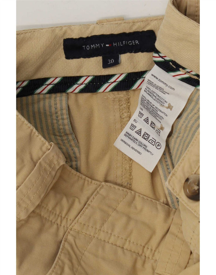 Мужские шорты карго Tommy Hilfiger W30, средний цвет хаки, хлопок