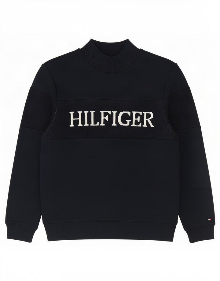 Мужской свитшот с рисунком Tommy Hilfiger, маленький темно-синий