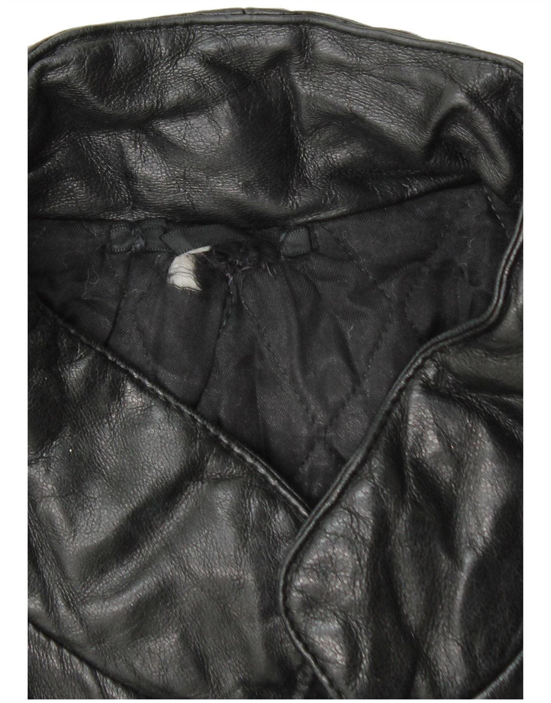 Винтажная мужская кожаная куртка UK 38, средний черный