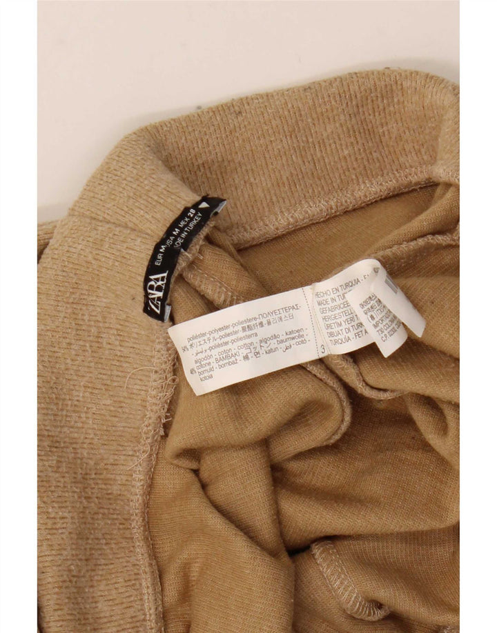 Женские спортивные брюки Zara UK 12, средний бежевый, полиэстер