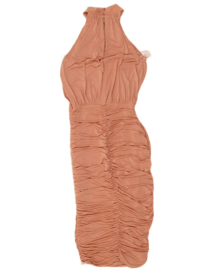 LIPSY Womens Halter Bodycon Dress UK 8 Small Pink Polyester
