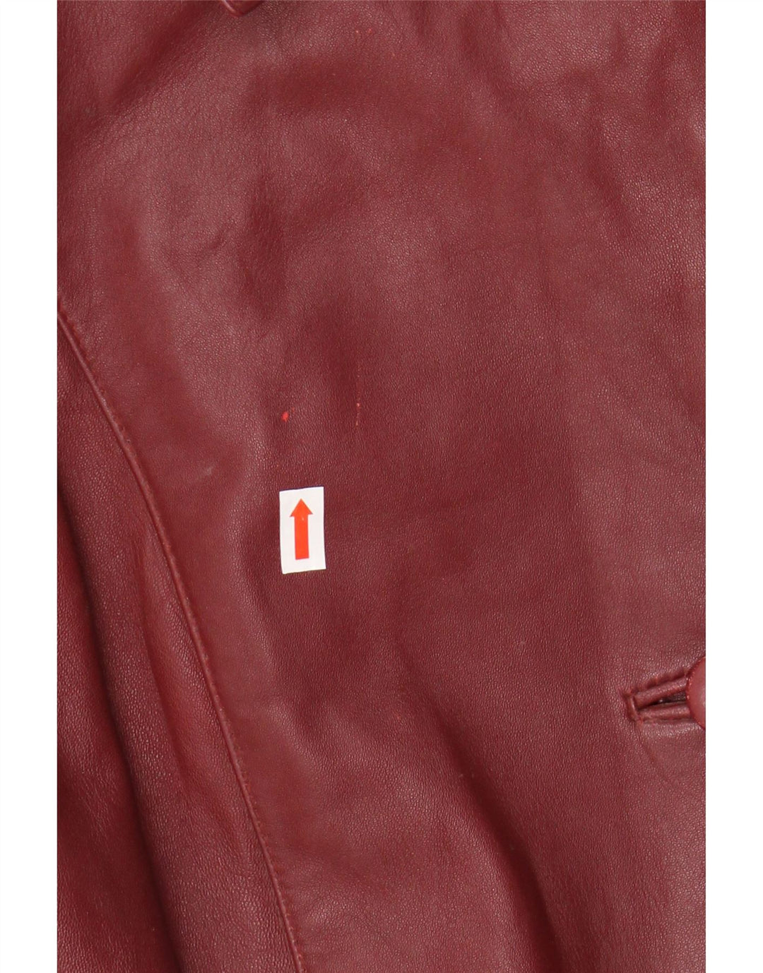 Barisal Женское кожаное пальто оверсайз EU 48 2XL Бордовое кожаное