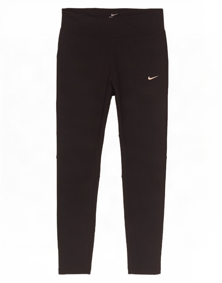 Женские леггинсы Nike Dri Fit UK 10, маленькие черные