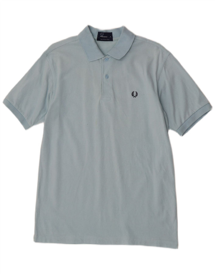Мужская рубашка поло Fred Perry, хлопок среднего синего цвета