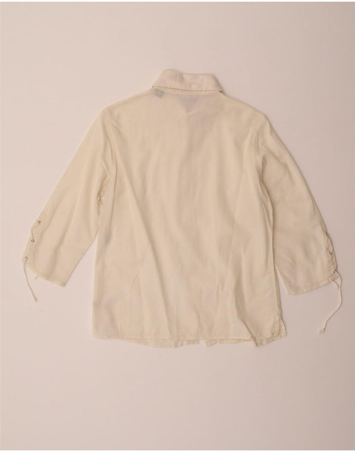 Женская рубашка с рукавом 3/4 Murphy & Nye, средний цвет, белый хлопок, хлопок