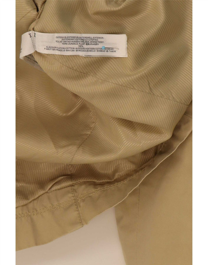 Женский тренч Massimo Dutti UK 14, большой размер, бежевый хлопок