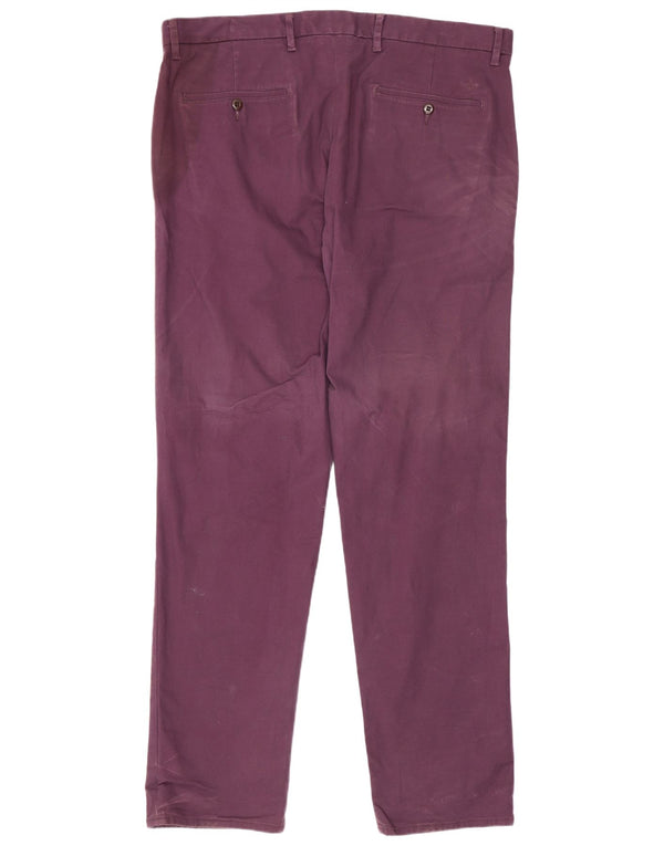 Мужские прямые брюки-чиносы Dockers W38 L34 фиолетового цвета, хлопок