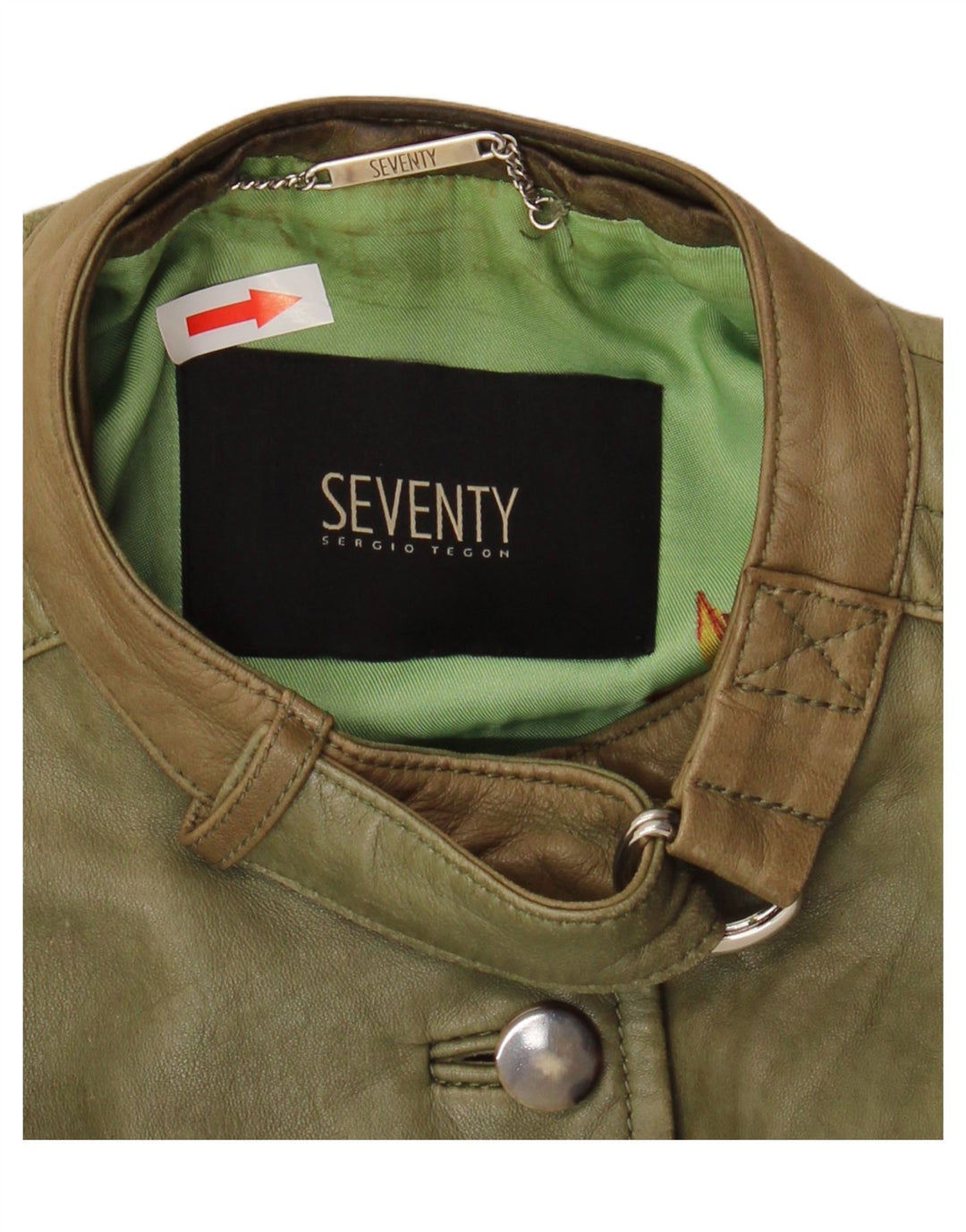 Женская кожаная куртка Seventy IT 42 Medium Green Leather