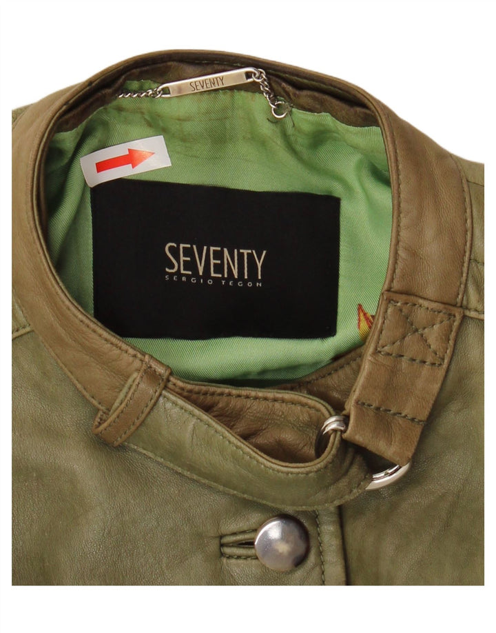 Женская кожаная куртка Seventy IT 42 Medium Green Leather