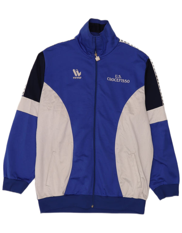 Мужская спортивная куртка Virma Crocefisso США, 2XL, синяя, спортивная с цветными блоками