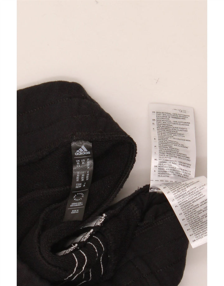 Женские спортивные брюки ADIDAS Джоггеры UK 4/6 XS, черный хлопок