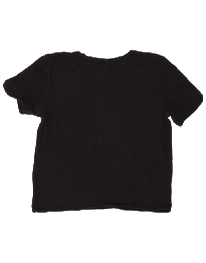 Женская футболка Zara Top UK 12 Medium Black