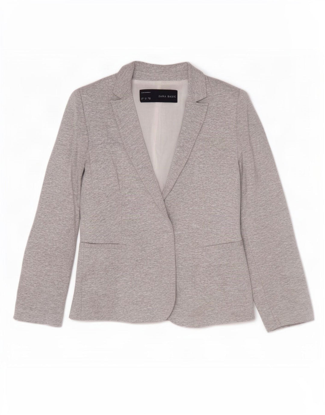 Женский открытый пиджак Zara UK 12, средний серый