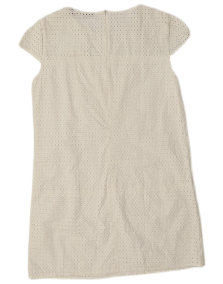 Женское платье прямого кроя Zara UK 12, белое, среднее