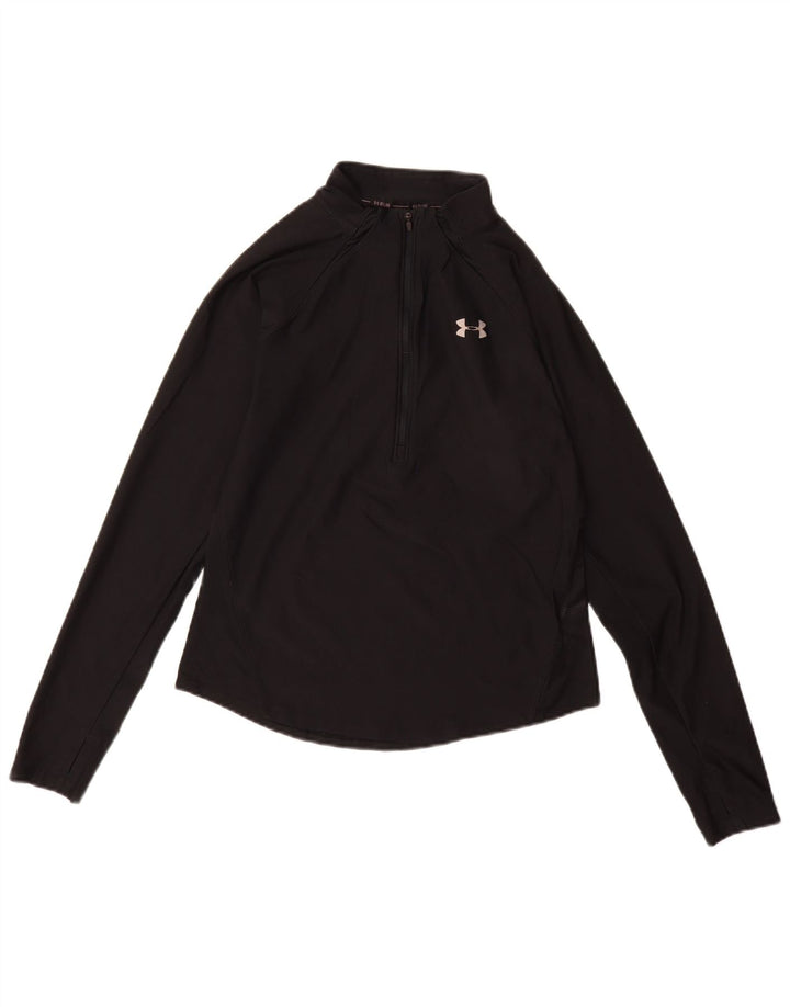 Женский топ Under Armour Heat Gear из черного эластомера с длинными рукавами, Великобритания, 10 шт.