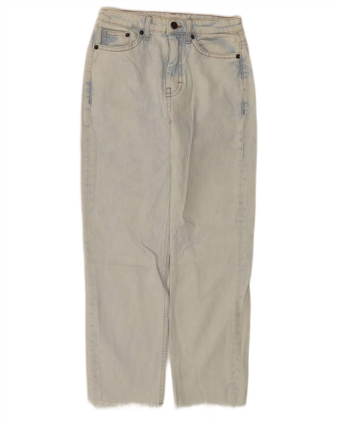 Topshop Женские прямые джинсы W25 L25 Синие хлопковые