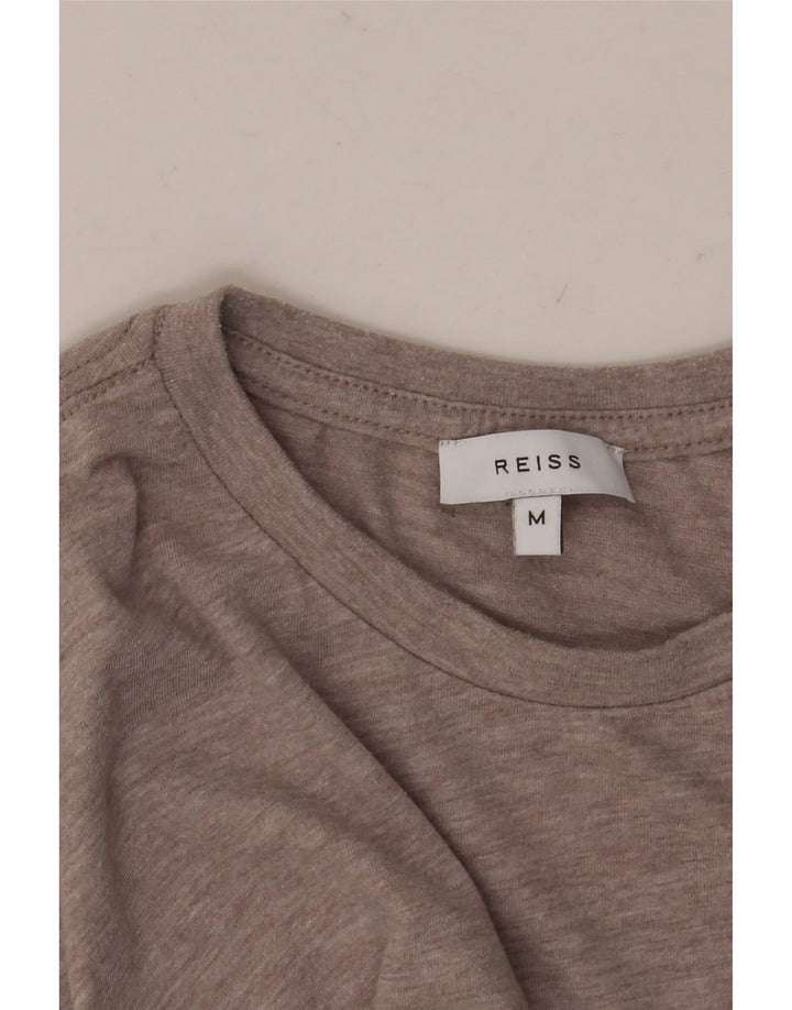 Reiss Мужская футболка Top Medium Brown в крапинку
