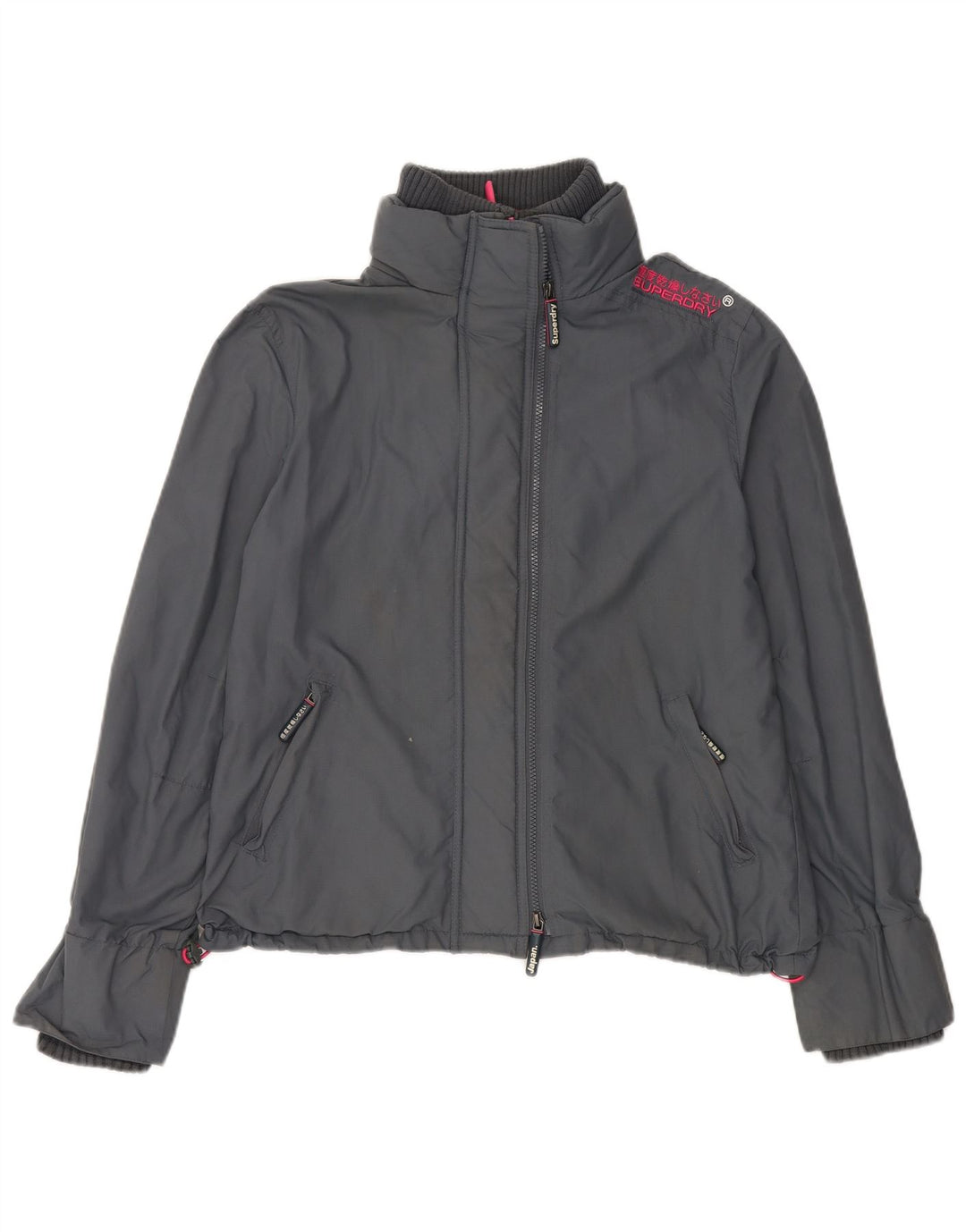 Женская ветровка-дождевик Superdry UK 42 XL Серый нейлон