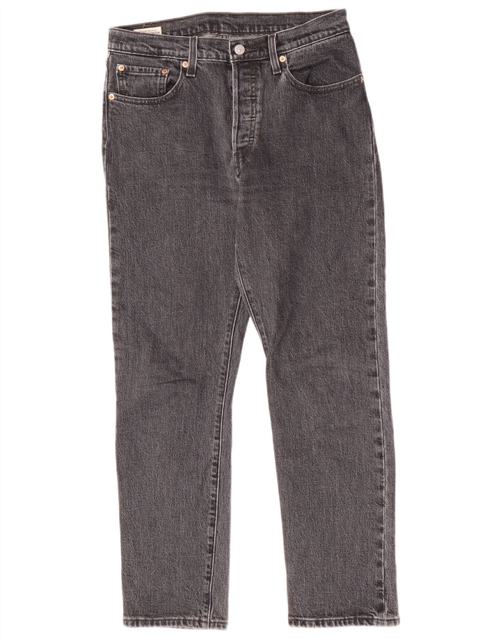 Женские прямые джинсы Levi's 501 W28 L28, серый хлопок