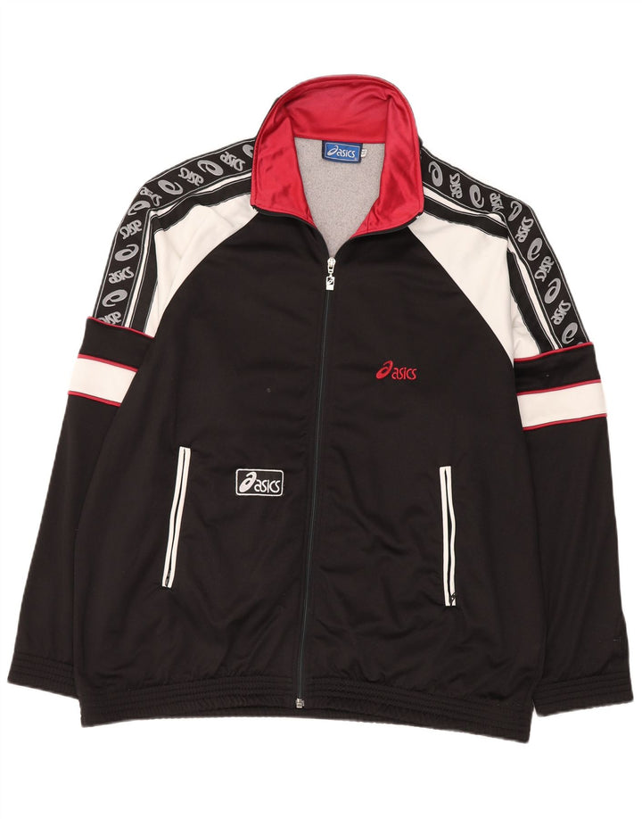 Мужской спортивный костюм ASICS с графическим рисунком IT 56 XL, черный с цветными блоками