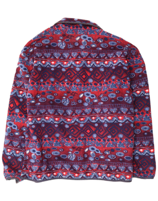 Мужская флисовая куртка DIADORA UK 40, большая темно-синяя, полиэстер с геометрическим рисунком