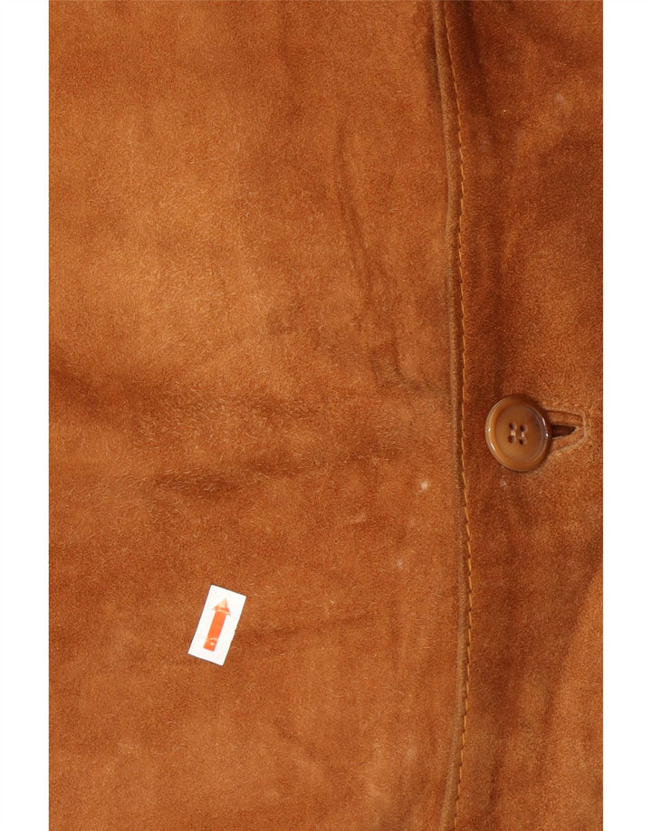 Мужская замшевая куртка VINTAGE IT 52 XL Бежевая кожаная