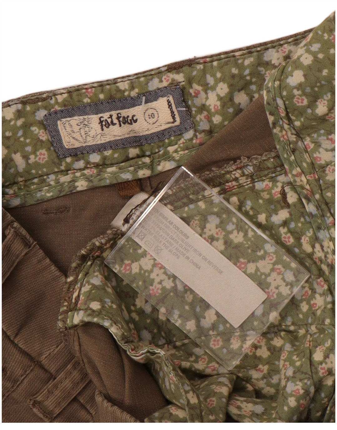 Женские брюки чинос FAT FACE с низкой талией, Великобритания, 10, маленькие, W32 L31, коричневые