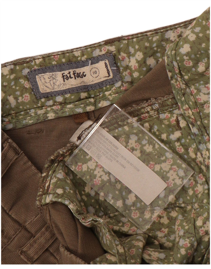 Женские брюки чинос FAT FACE с низкой талией, Великобритания, 10, маленькие, W32 L31, коричневые