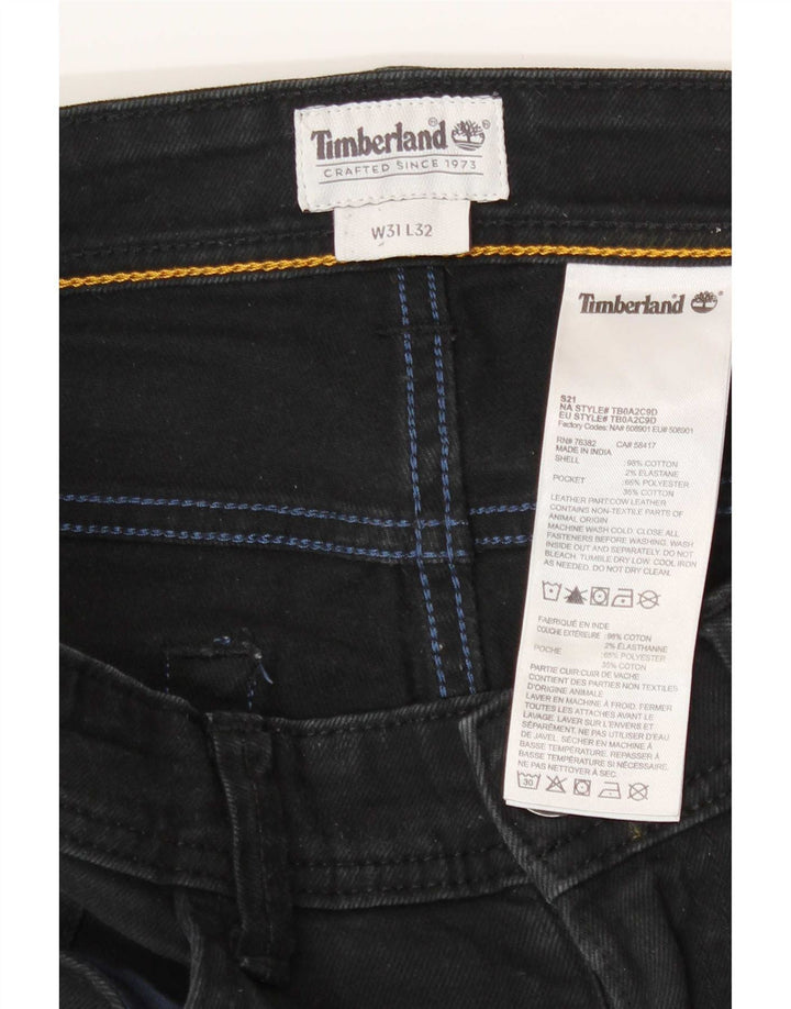 Мужские узкие джинсы Timberland W31 L27, черный хлопок