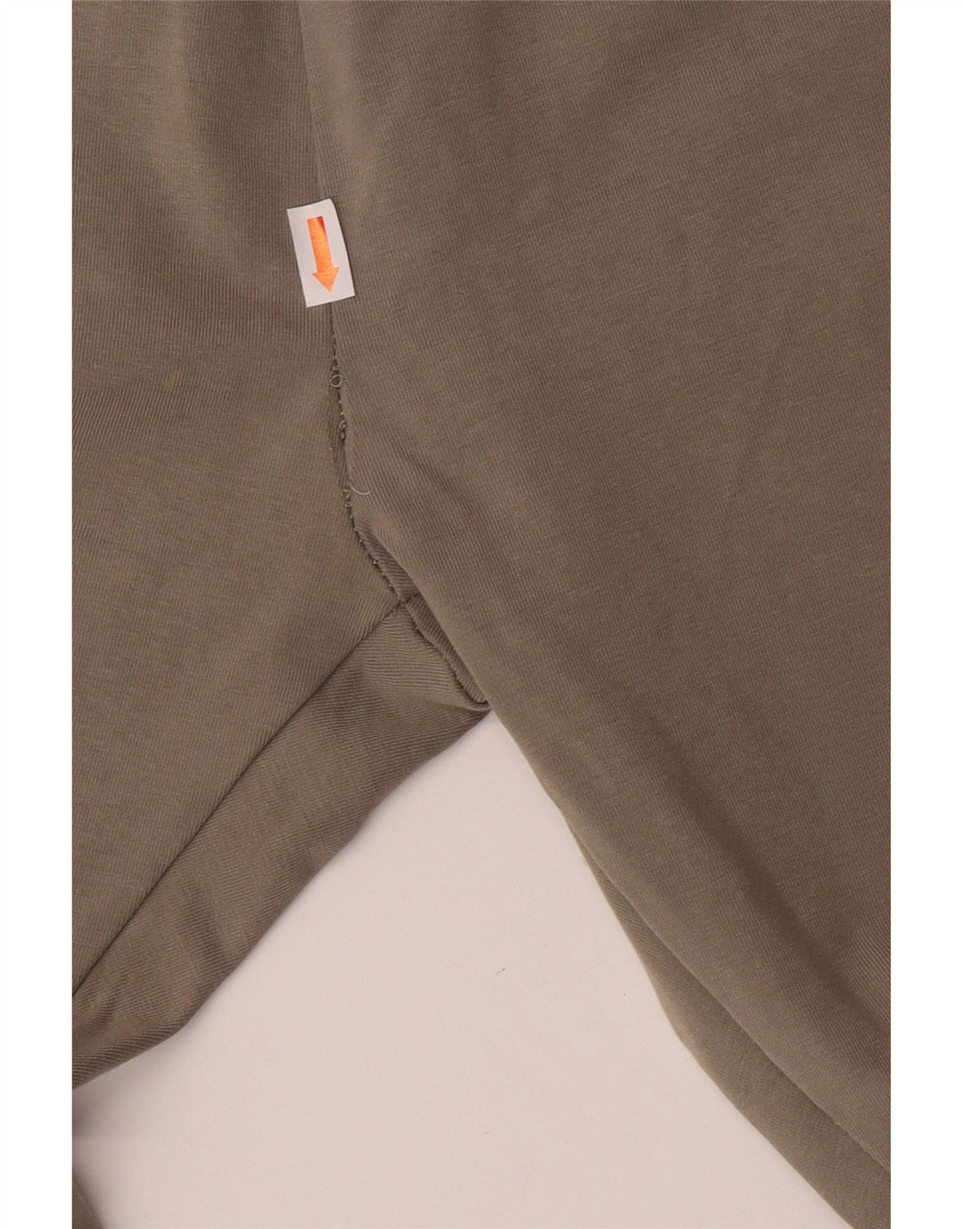 ZARA Womens Leggings UK 12 Medium  Khaki Cotton