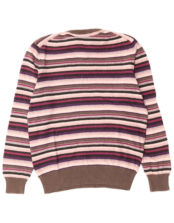 Женский джемпер с v-образным вырезом SERGIO TACCHINI UK 14, средний разноцветный