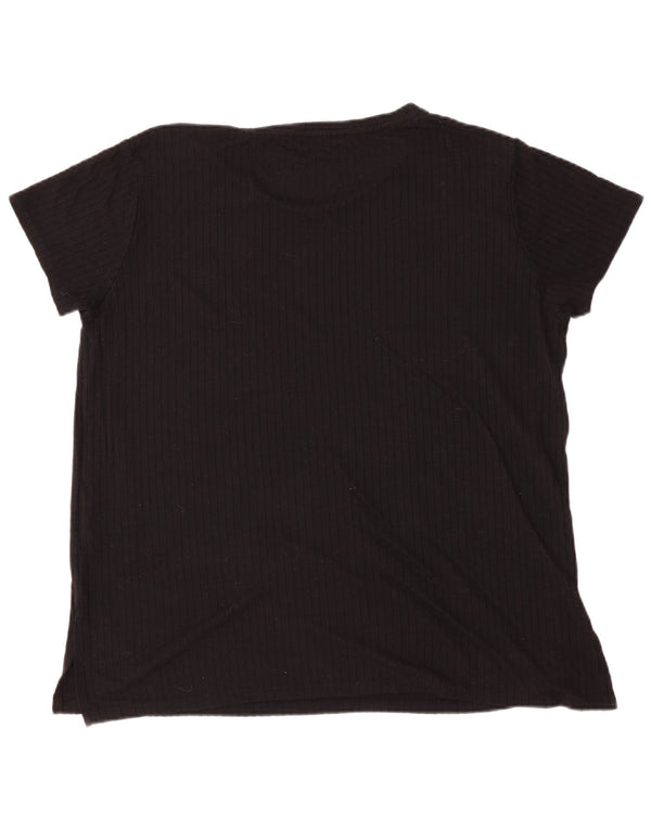 Женская футболка Marks & Spencer Top UK 18 XL Черная вискоза