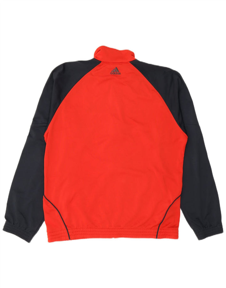 Мужская спортивная куртка Adidas UK 42/44, большой красный полиэстер с цветными блоками