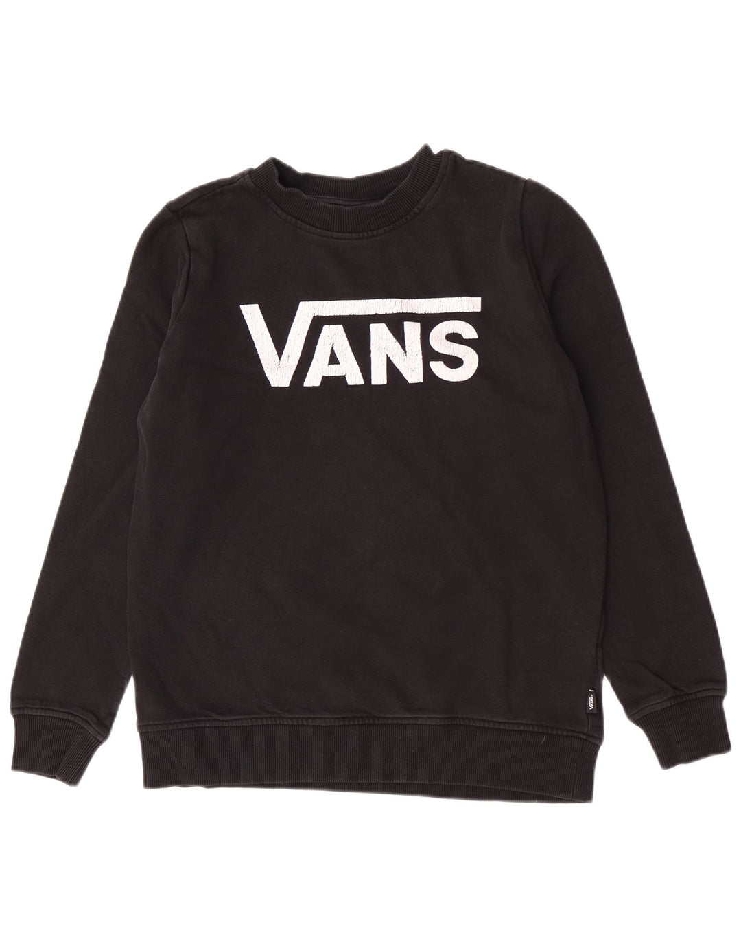 Женский свитшот с рисунком Vans, маленький черный хлопковый джемпер
