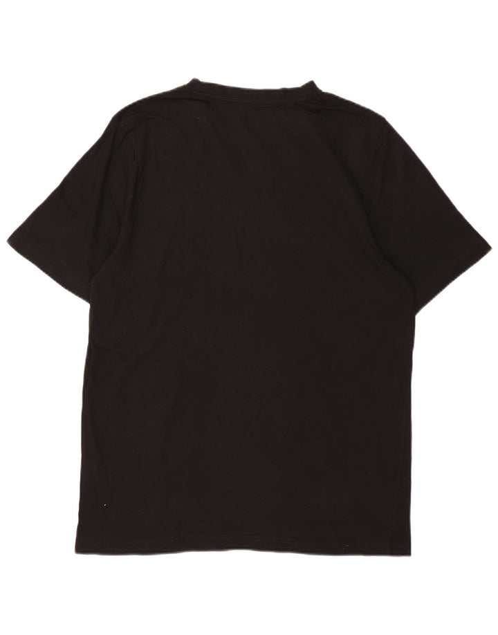 KAPPA Мужская футболка с рисунком, большой черный хлопок