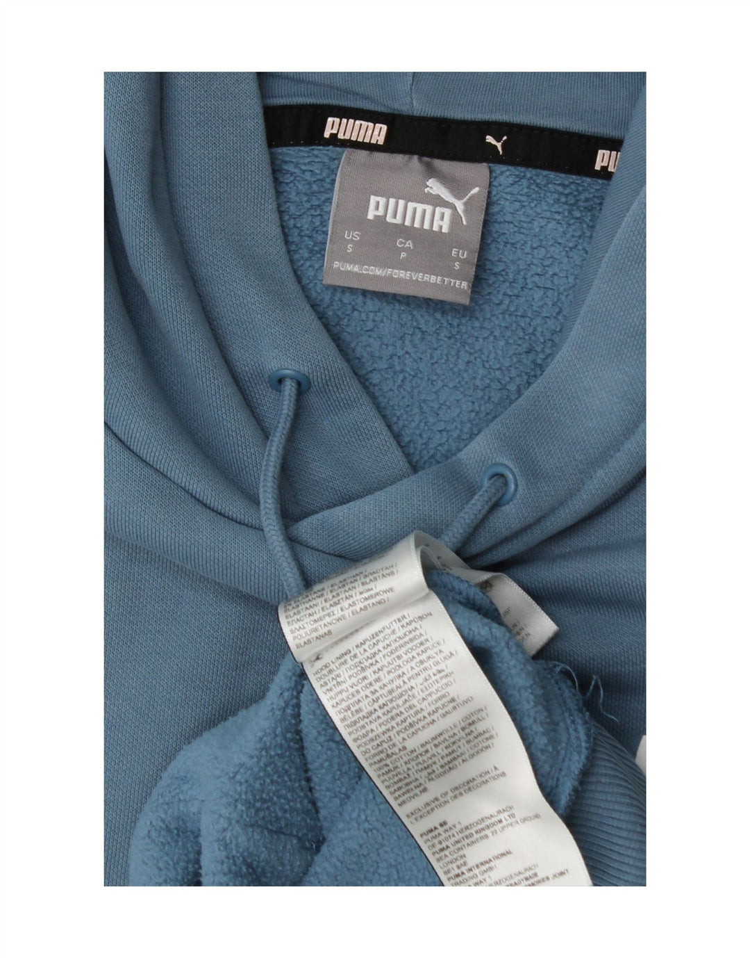 Мужской джемпер с капюшоном Puma, маленький синий, хлопок