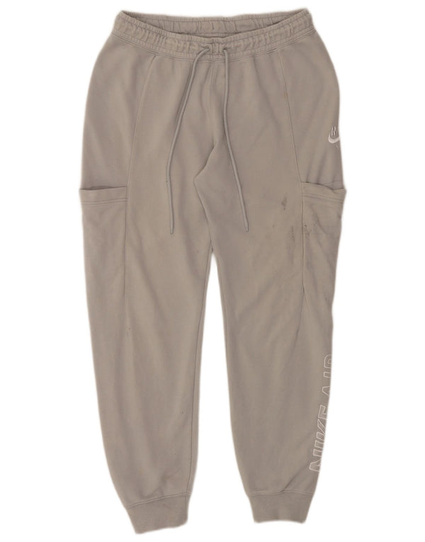 Женские спортивные брюки Nike Joggers UK 14, хлопок среднего серого цвета