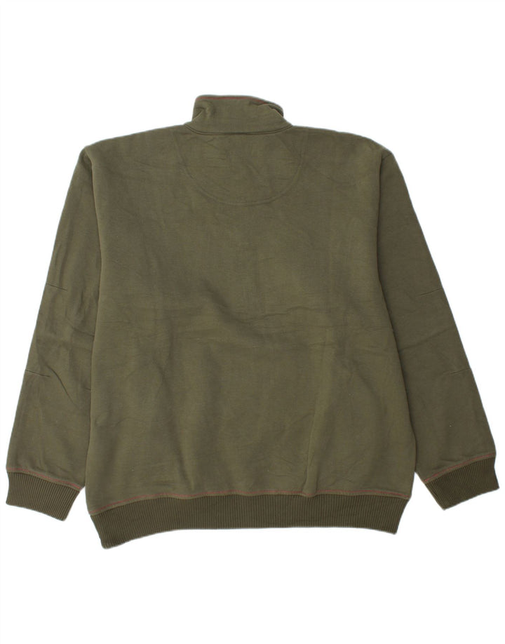 Мужской свитер с воротником на молнии CHAMPION, джемпер XL, зеленый хлопок, спортивный