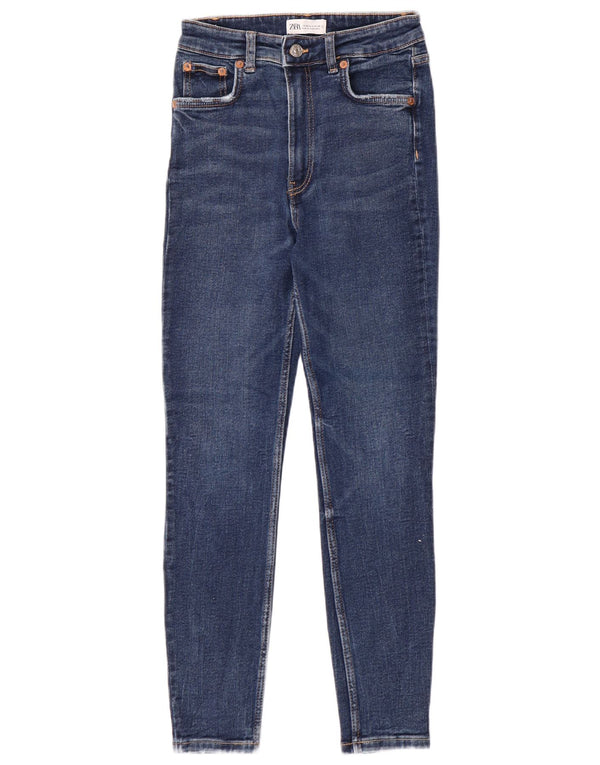 Женские джинсы скинни Zara EU 36 XS W26 L27 синие