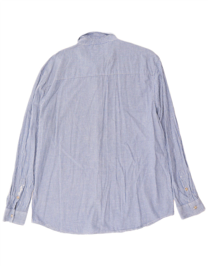 Мужская рубашка Wrangler 2XL, синяя клетка, хлопок