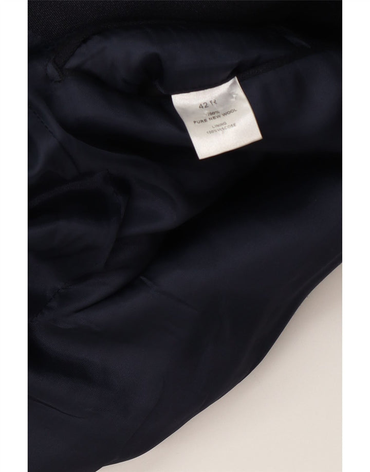 Винтажное мужское пальто UK 42 XL темно-синее шерстяное
