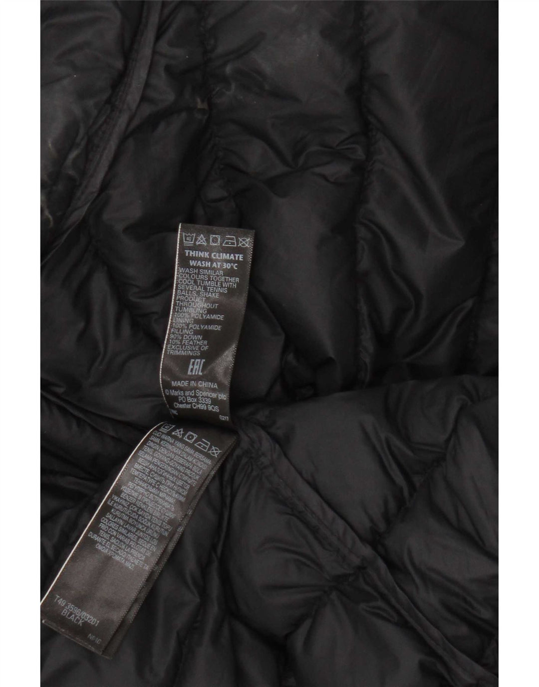 Женский утепленный жилет Marks & Spencer UK 20 2XL, черный полиамид