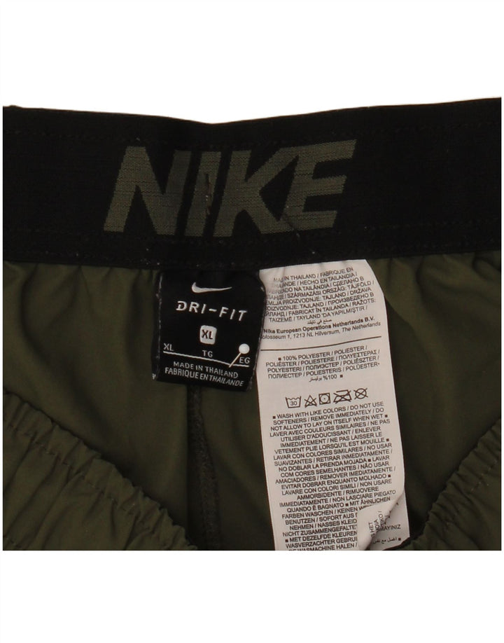 Мужские спортивные шорты Nike Dri Fit с графическим рисунком XL, цвет хаки, полиэстер