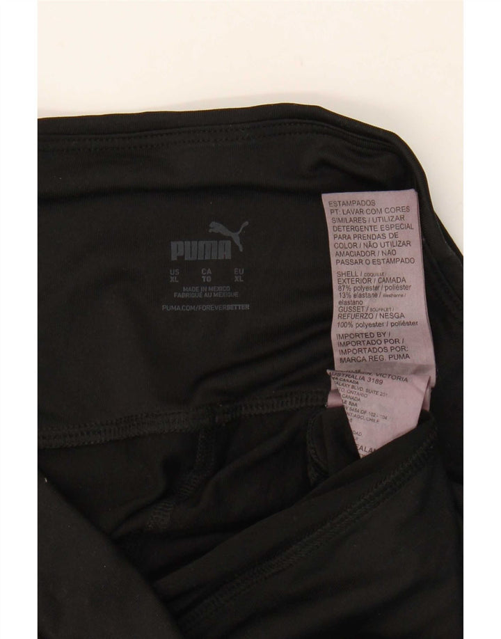 Женские леггинсы с рисунком Puma UK 18 XL, черный полиэстер