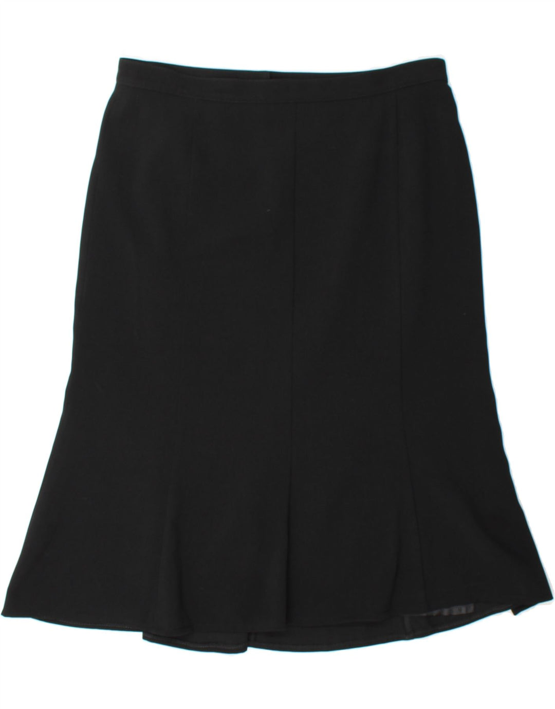 VINTAGE Womens A-Line Skirt IT 42 Medium W34 Black Polyester Vintage Vintage and Second-Hand Vintage from Messina Hembry 