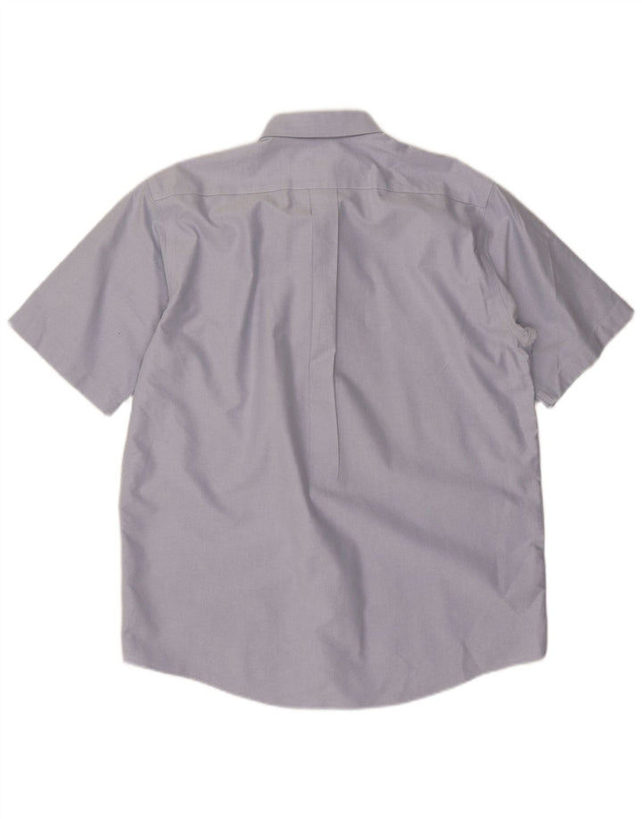 Мужская рубашка традиционного кроя с коротким рукавом L.L.BEAN, размер 15 1/2, средний синий