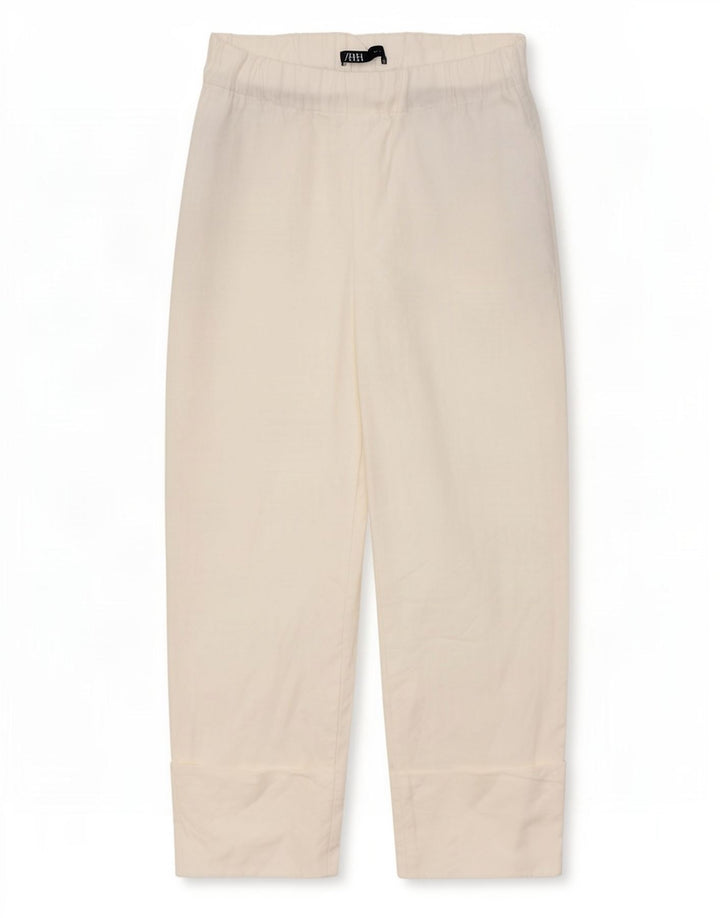 Zara Женские прямые укороченные брюки W28 L24 белые